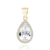 Pandantiv argint placat cu aur galben cu pietre Teardrop DiAmanti Z1957CG_W-DIA Pandantiv argint placat cu aur galben cu pietre Teardrop DiAmanti Z1957CG_W-DIA